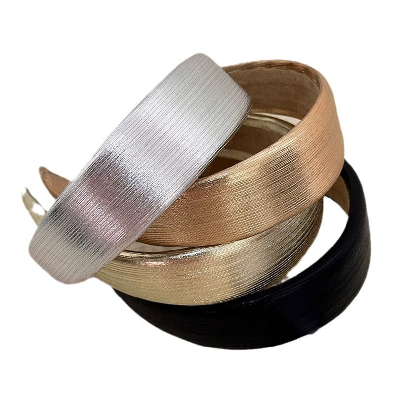 Wholesale metal color widened thickened high Skull top simple headband